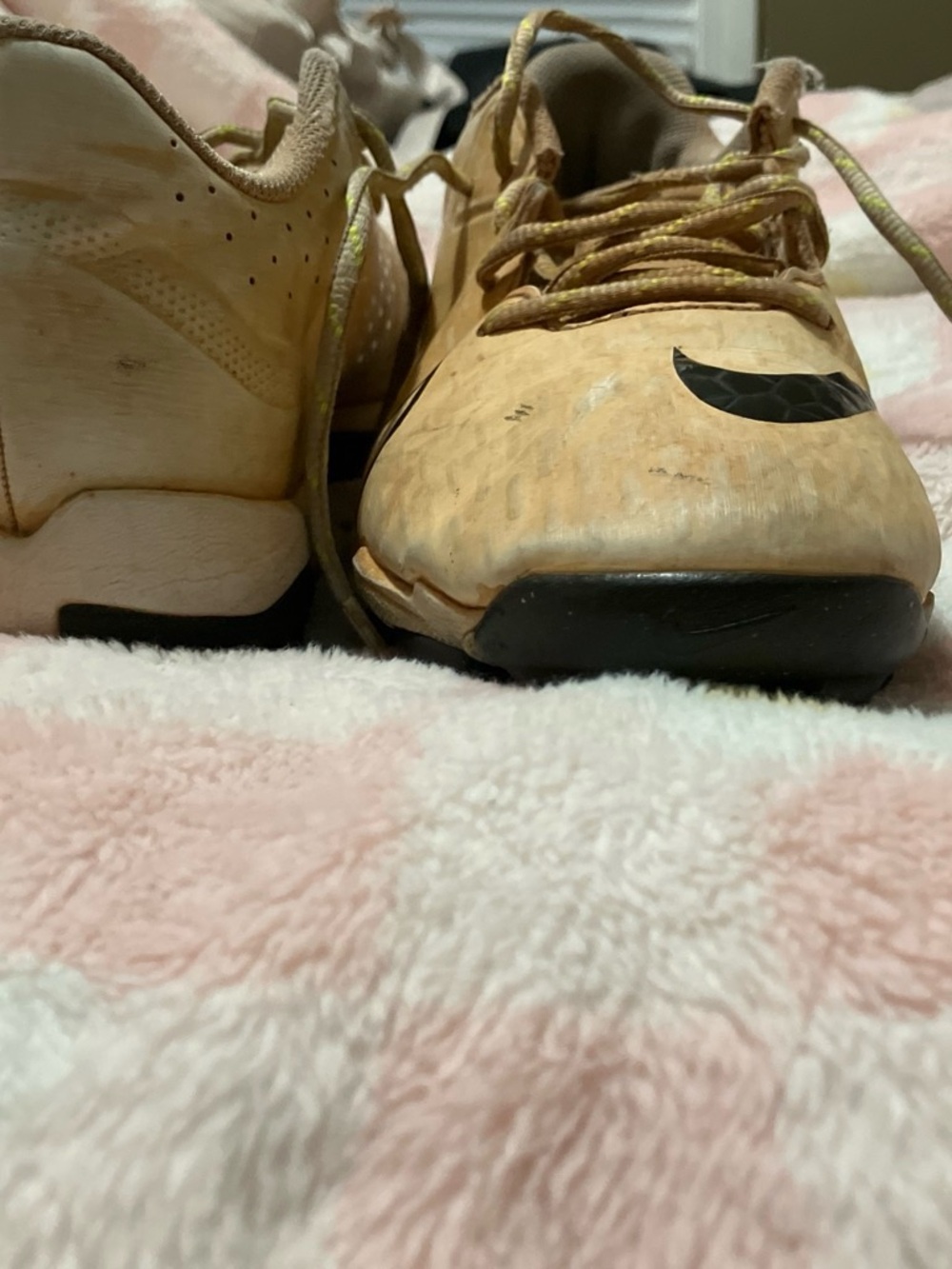 Nike Kids Tan/Gold Soccer Sneakers